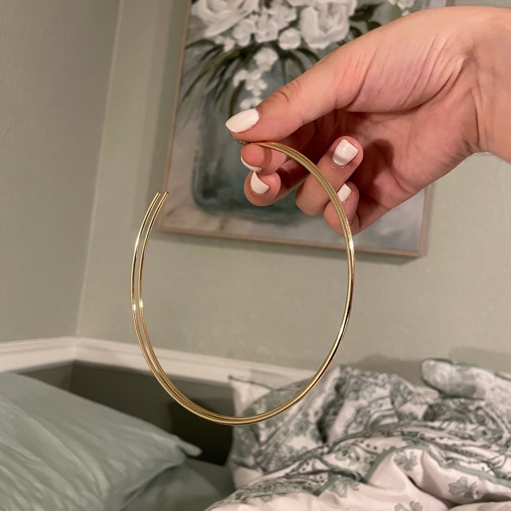 Very Large Gold Hoop